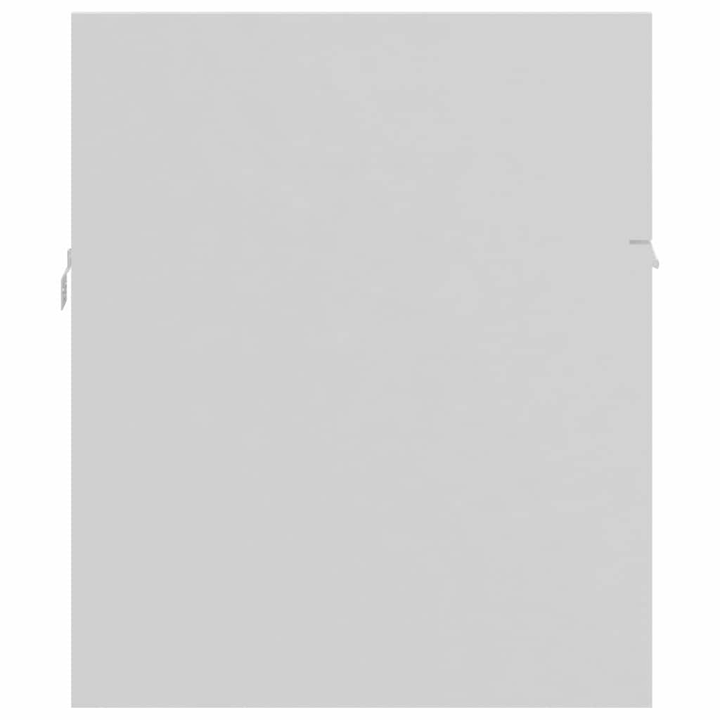 2 Piece Bathroom Furniture Set White Engineered Wood