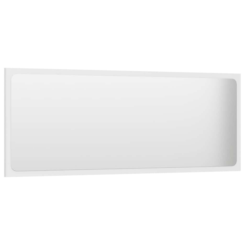 2 Piece Bathroom Furniture Set White Engineered Wood