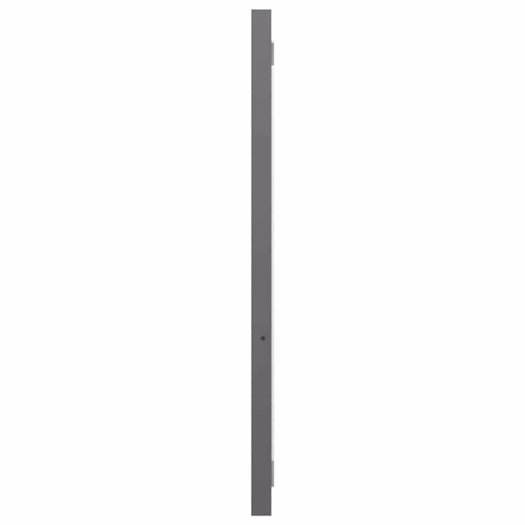 2 Piece Bathroom Furniture Set High Gloss Grey Engineered Wood