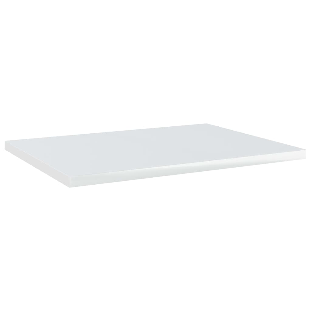 Bookshelf Boards 8 pcs High Gloss White 40x30x1.5 cm Engineered Wood