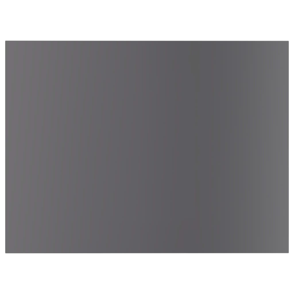 Bookshelf Boards 4 pcs High Gloss Grey 40x30x1.5 cm Engineered Wood
