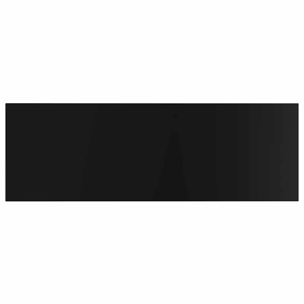 Bookshelf Boards 8 pcs High Gloss Black 60x20x1.5 cm Engineered Wood