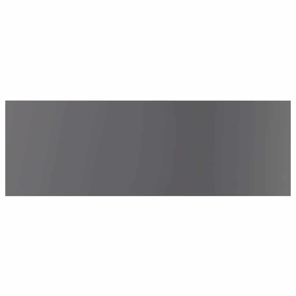 Bookshelf Boards 8 pcs High Gloss Grey 60x20x1.5 cm Engineered Wood