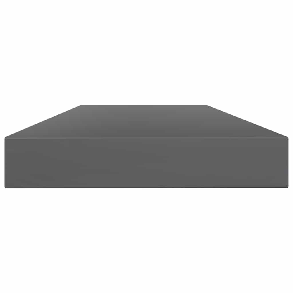 Bookshelf Boards 8 pcs High Gloss Grey 80x10x1.5 cm Engineered Wood