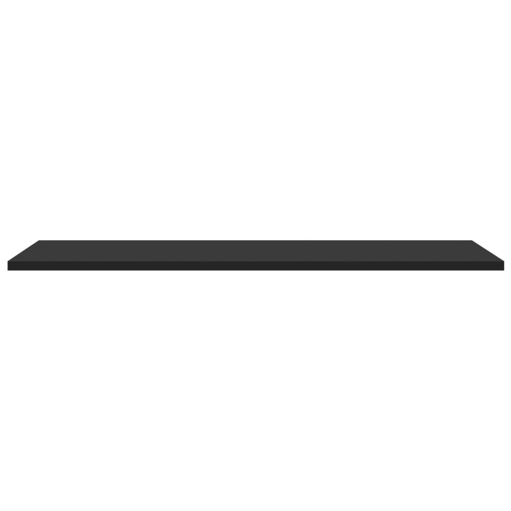 Bookshelf Boards 4 pcs Black 80x30x1.5 cm Engineered Wood