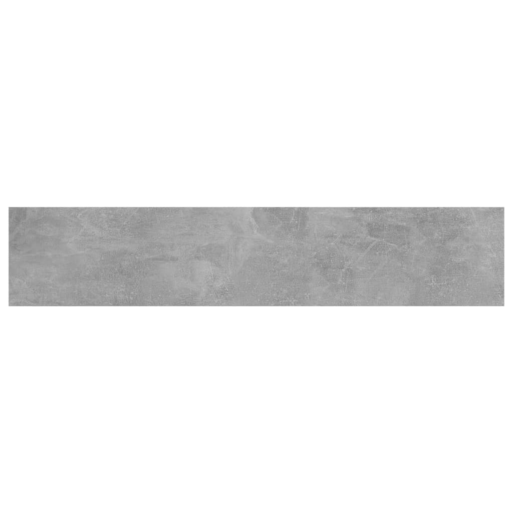 Bookshelf Boards 8 pcs Concrete Grey 100x20x1.5 cm Engineered Wood