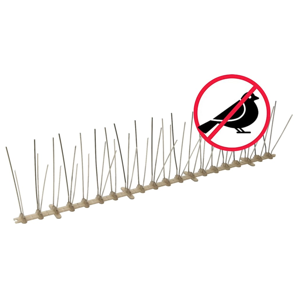 5-row Plastic Bird & Pigeon Spikes Set of 6 3 m