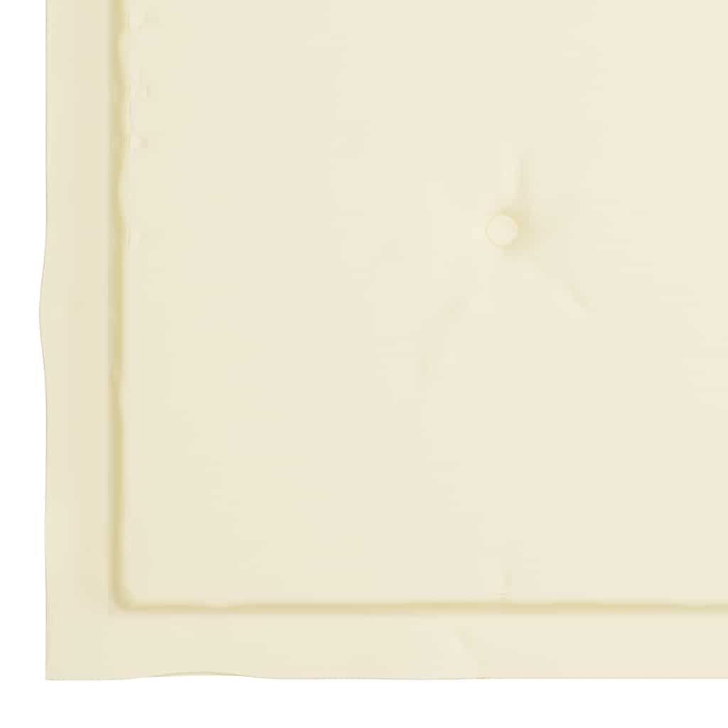 Garden Chairs with Cream Cushions 4 pcs Solid Teak Wood