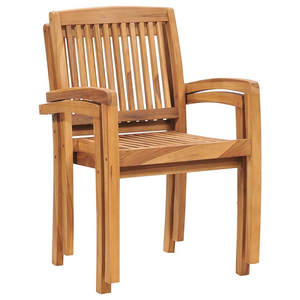 Garden Chairs 2 pcs with Taupe Cushions Solid Teak Wood