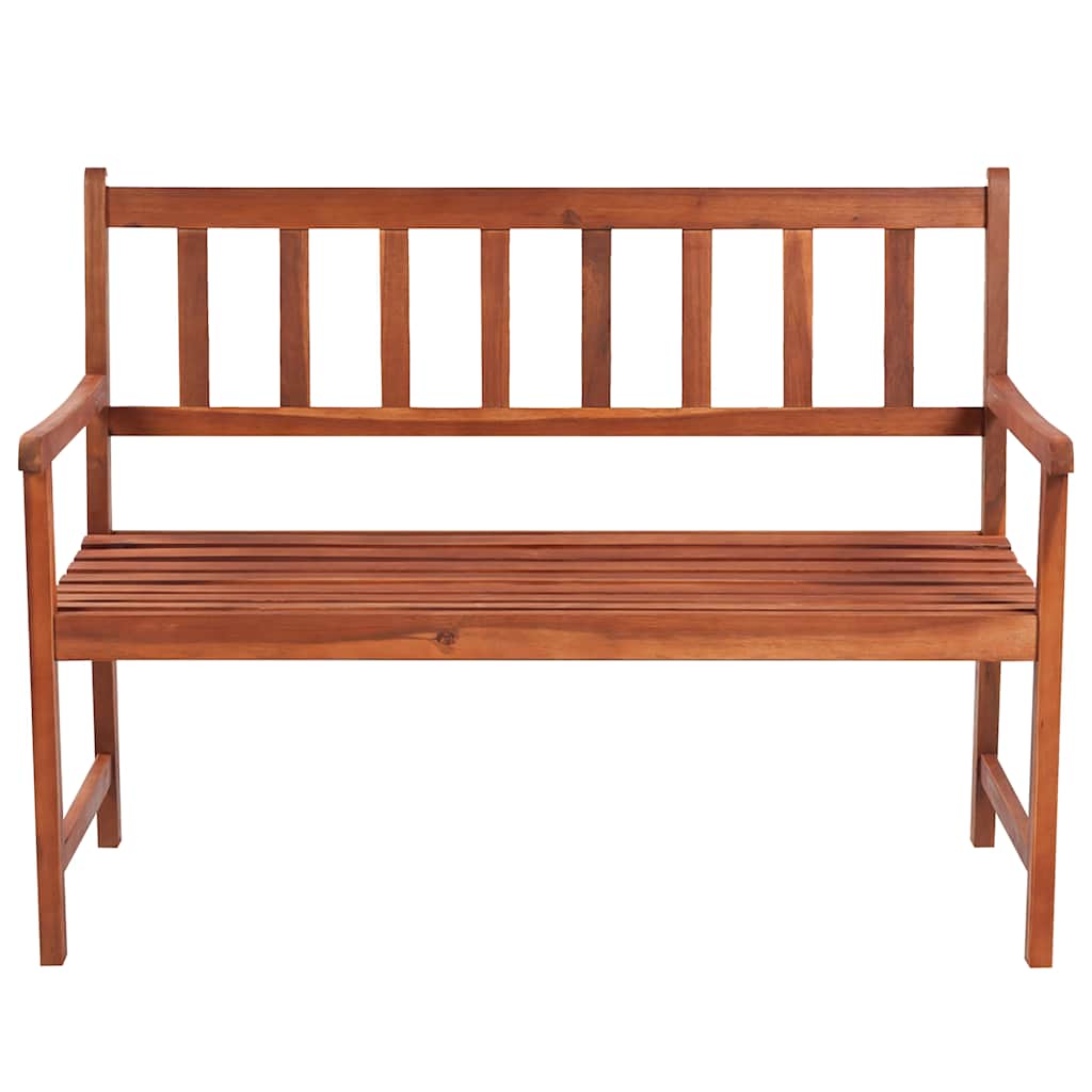 Garden Bench with Cushion 120 cm Solid Acacia Wood