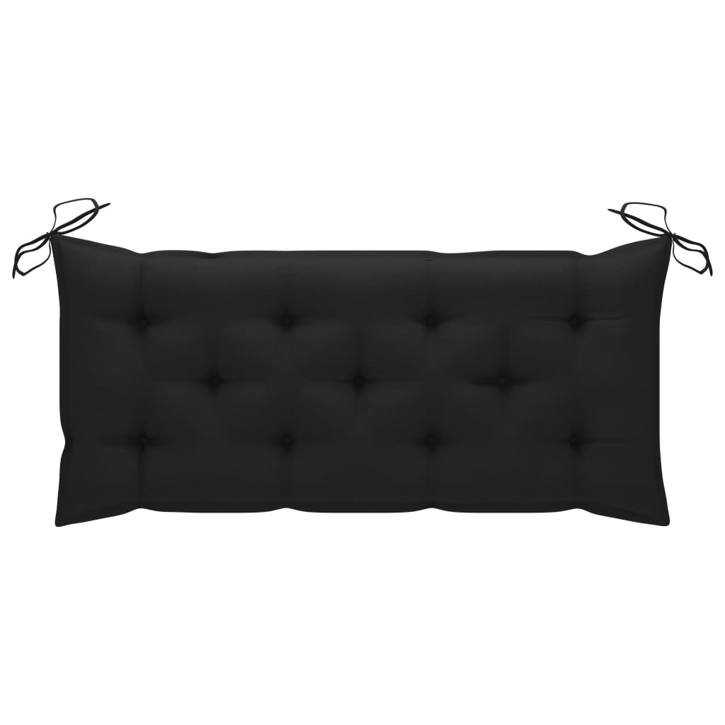 Garden Bench with Cushion 120 cm Bamboo