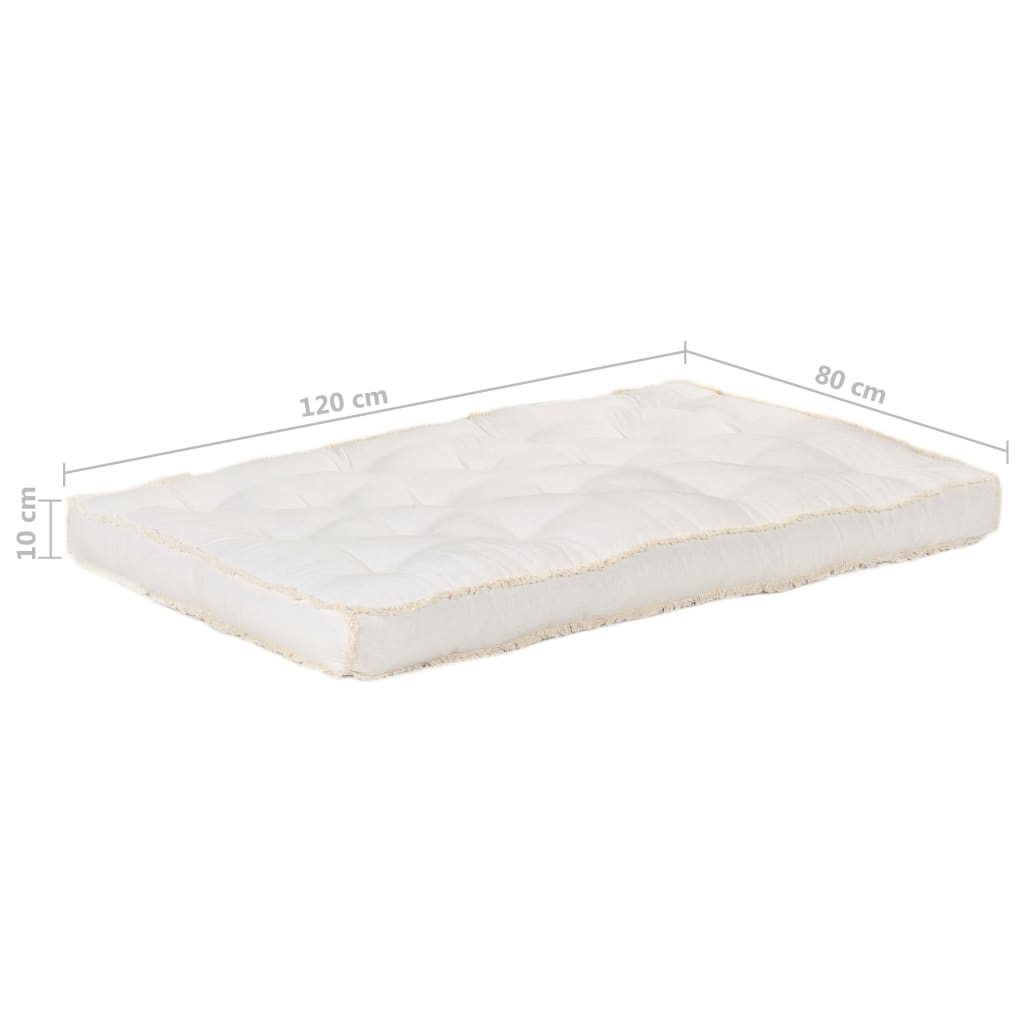 Pallet Sofa Cushion Beige 120x80x10 cm