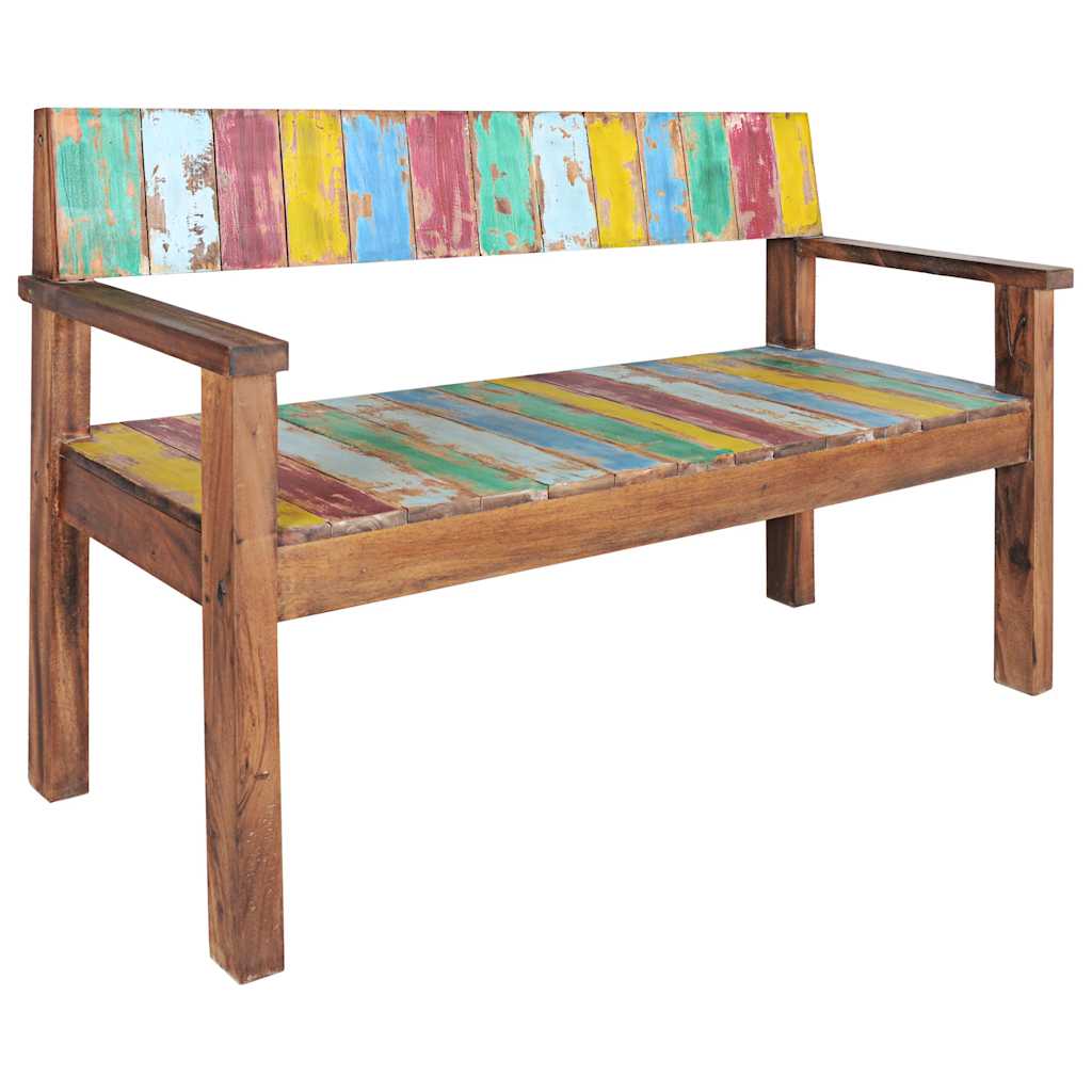 Bench 115 cm Solid Reclaimed Wood