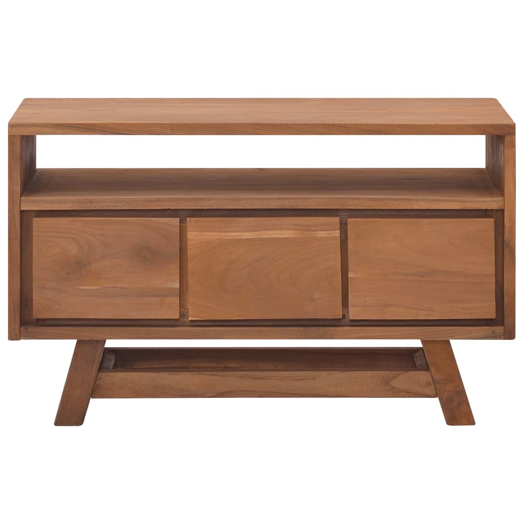 TV Cabinet 80x30x50 cm Solid Teak Wood