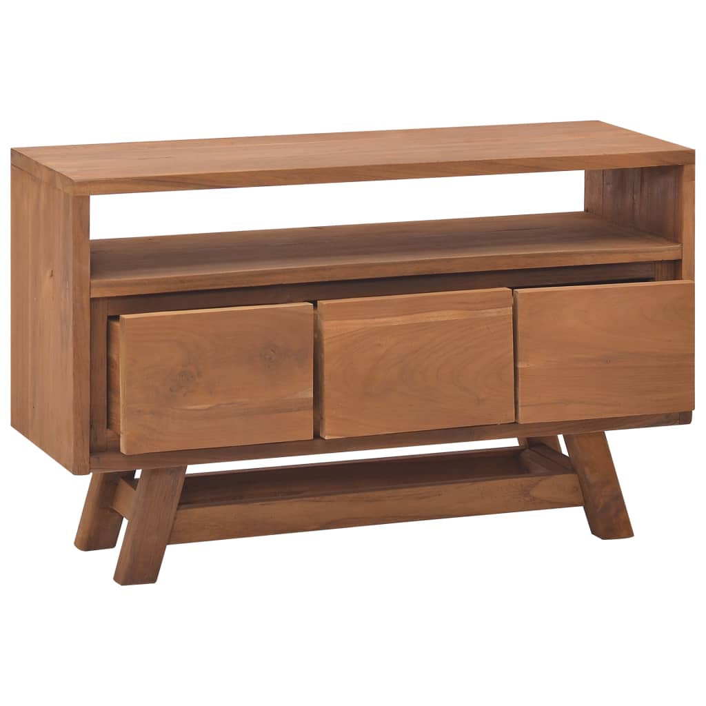 TV Cabinet 80x30x50 cm Solid Teak Wood