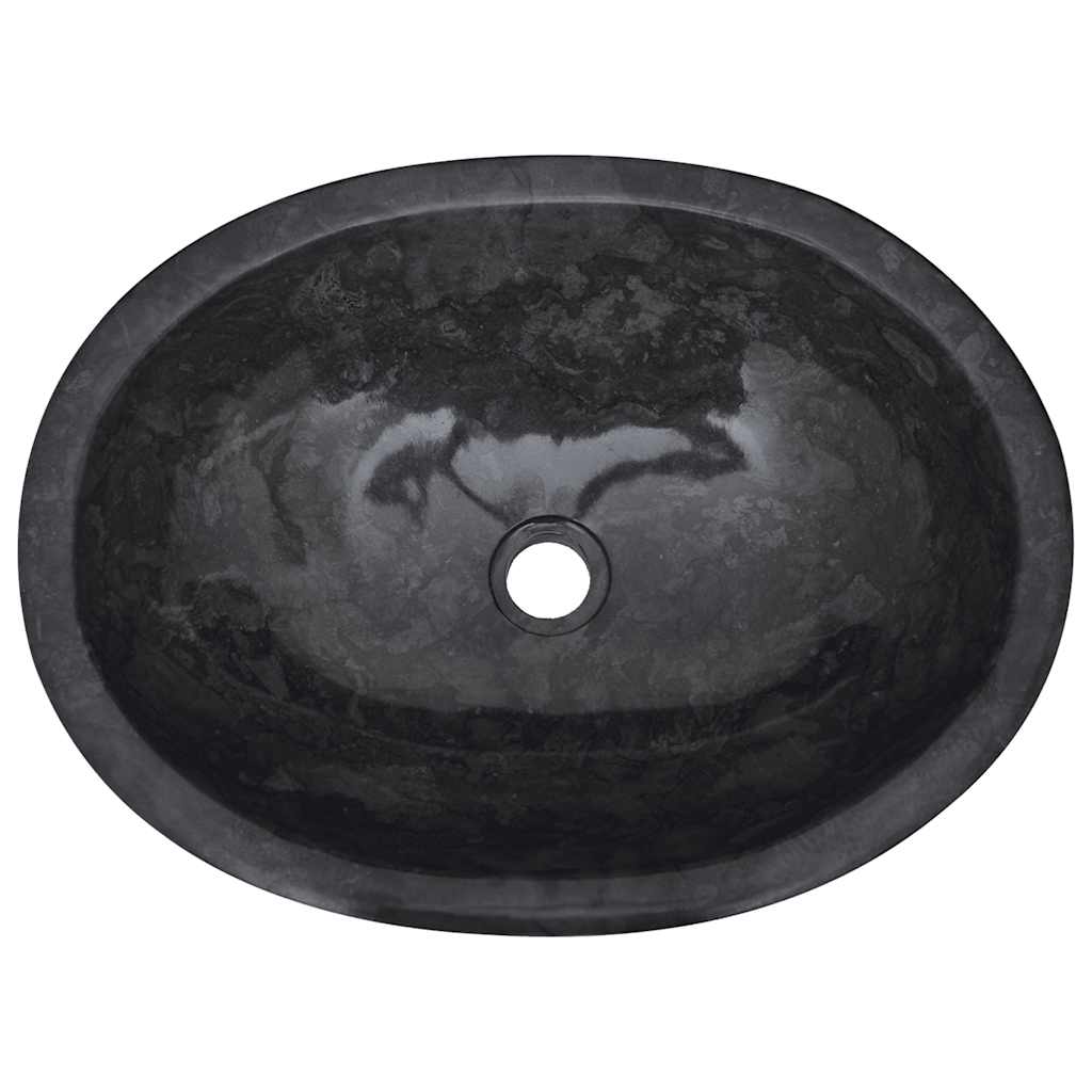 Sink Black 53x40x15 cm Marble