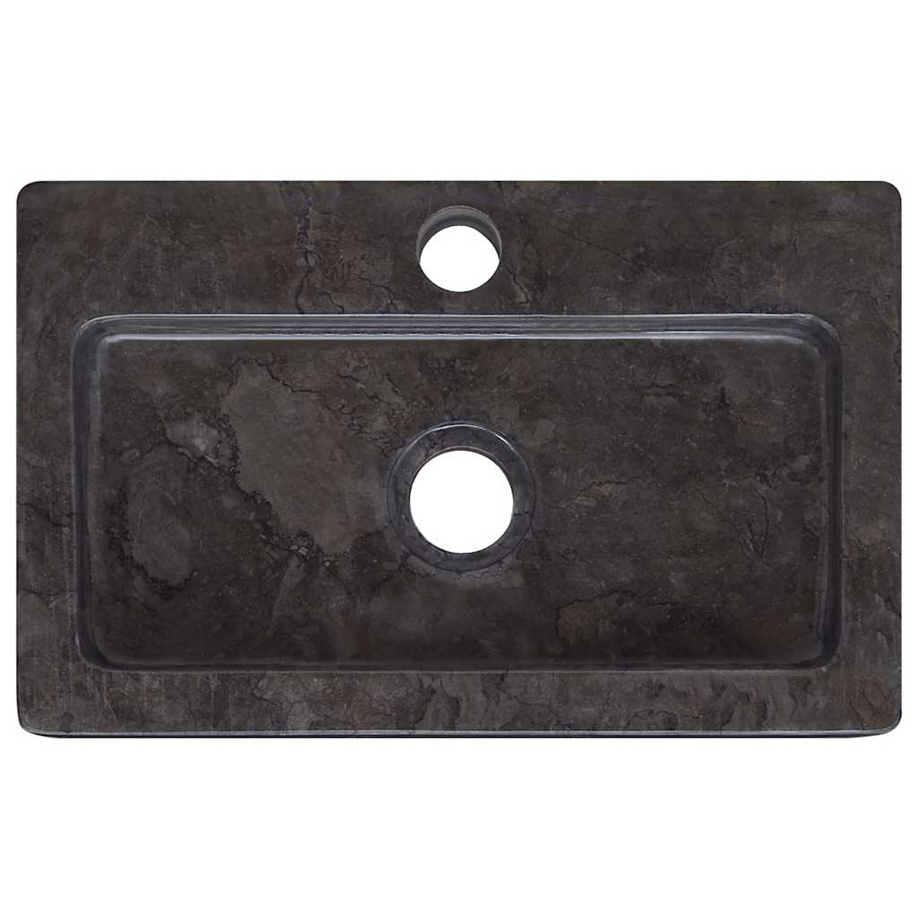 Wall-mounted Sink Black 38x24x6.5 cm Marble