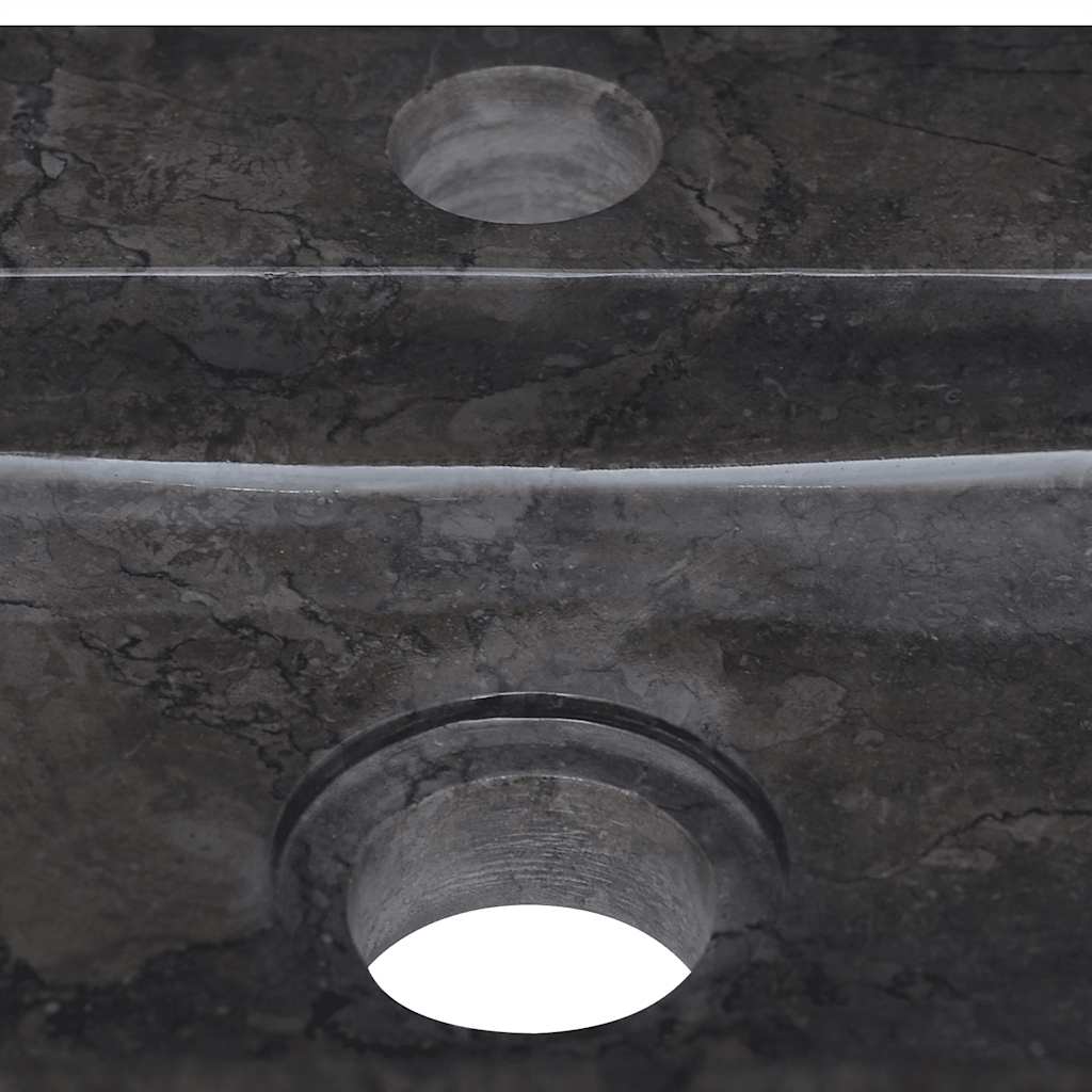 Wall-mounted Sink Black 38x24x6.5 cm Marble