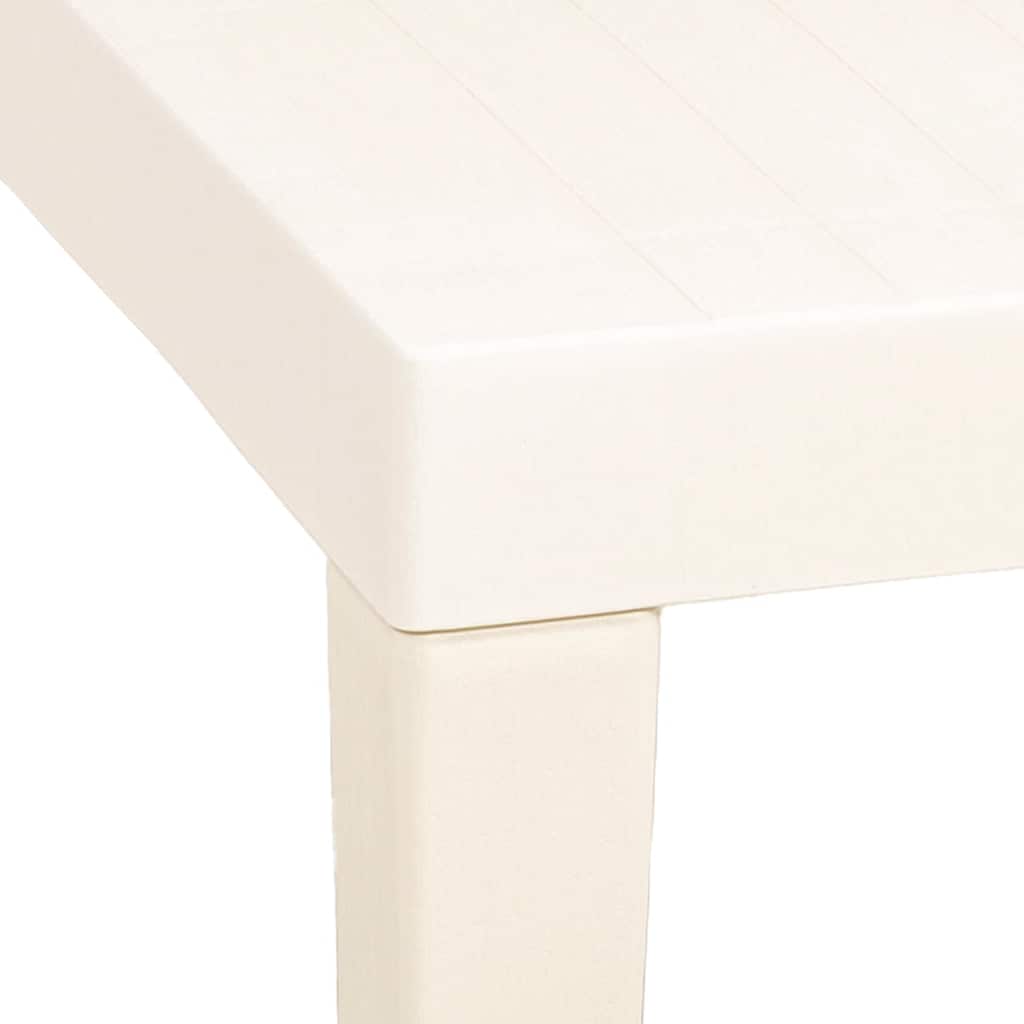 Garden Table White 79x65x72 cm Plastic