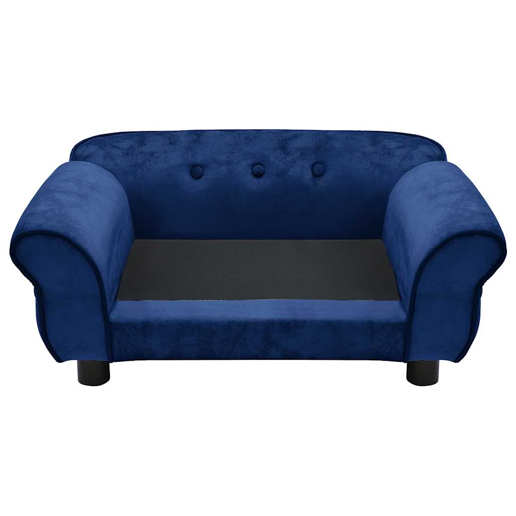 Dog Sofa Blue 72x45x30 cm Plush