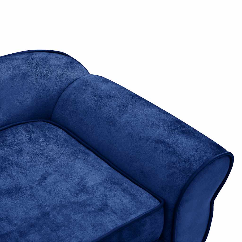 Dog Sofa Blue 72x45x30 cm Plush