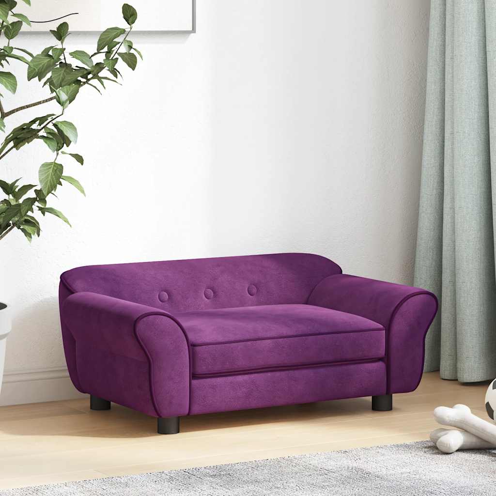Dog Sofa Burgundy 72x45x30 cm Plush
