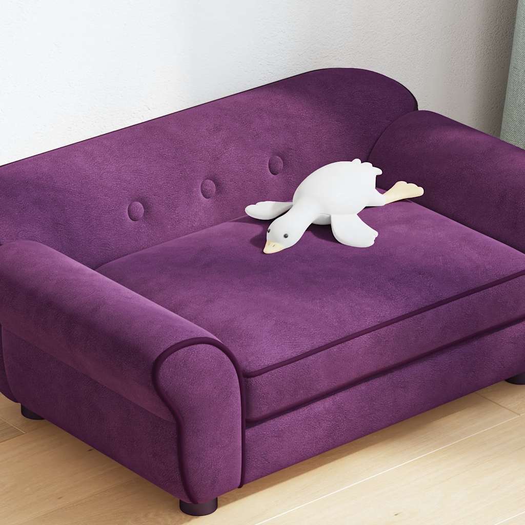 Dog Sofa Burgundy 72x45x30 cm Plush