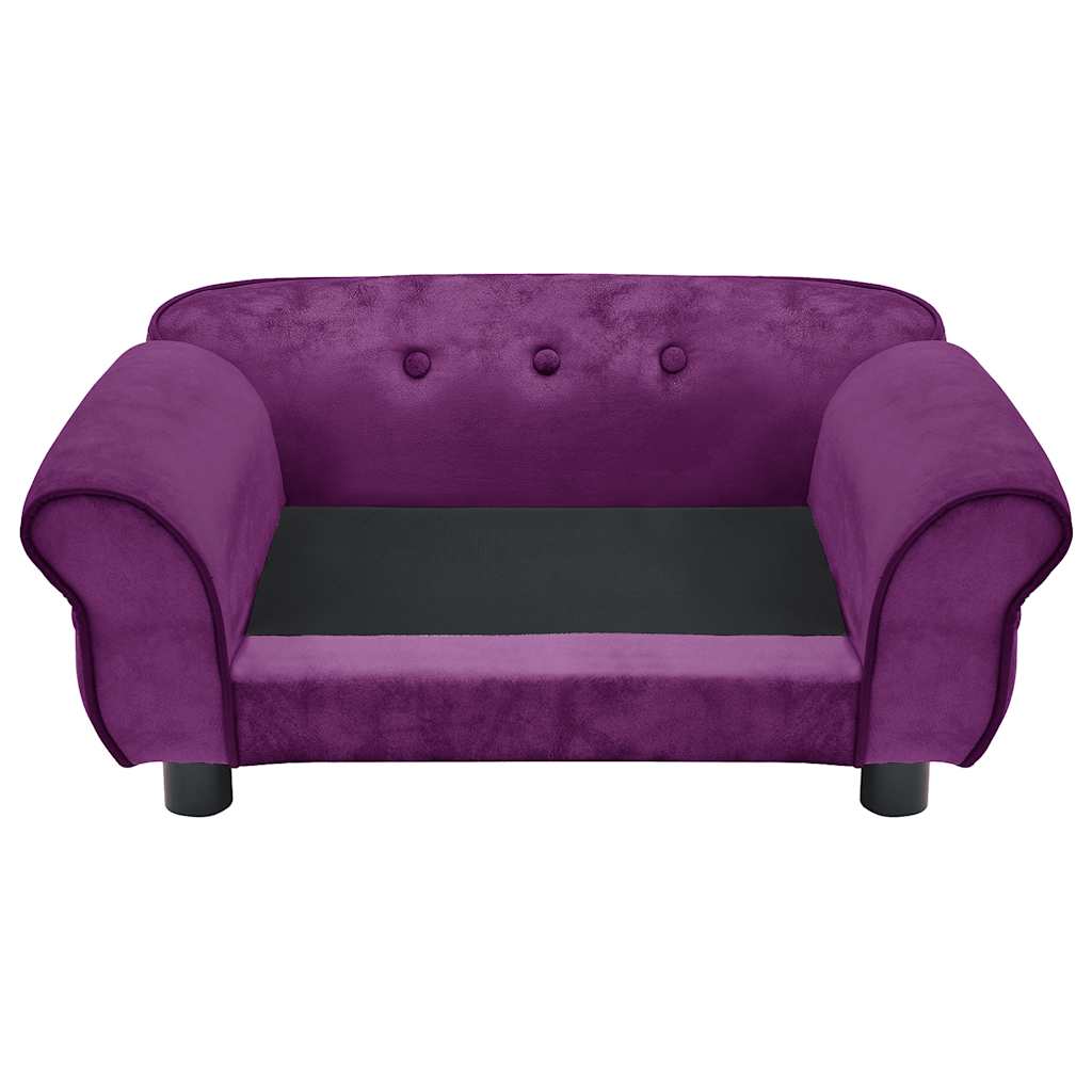 Dog Sofa Burgundy 72x45x30 cm Plush