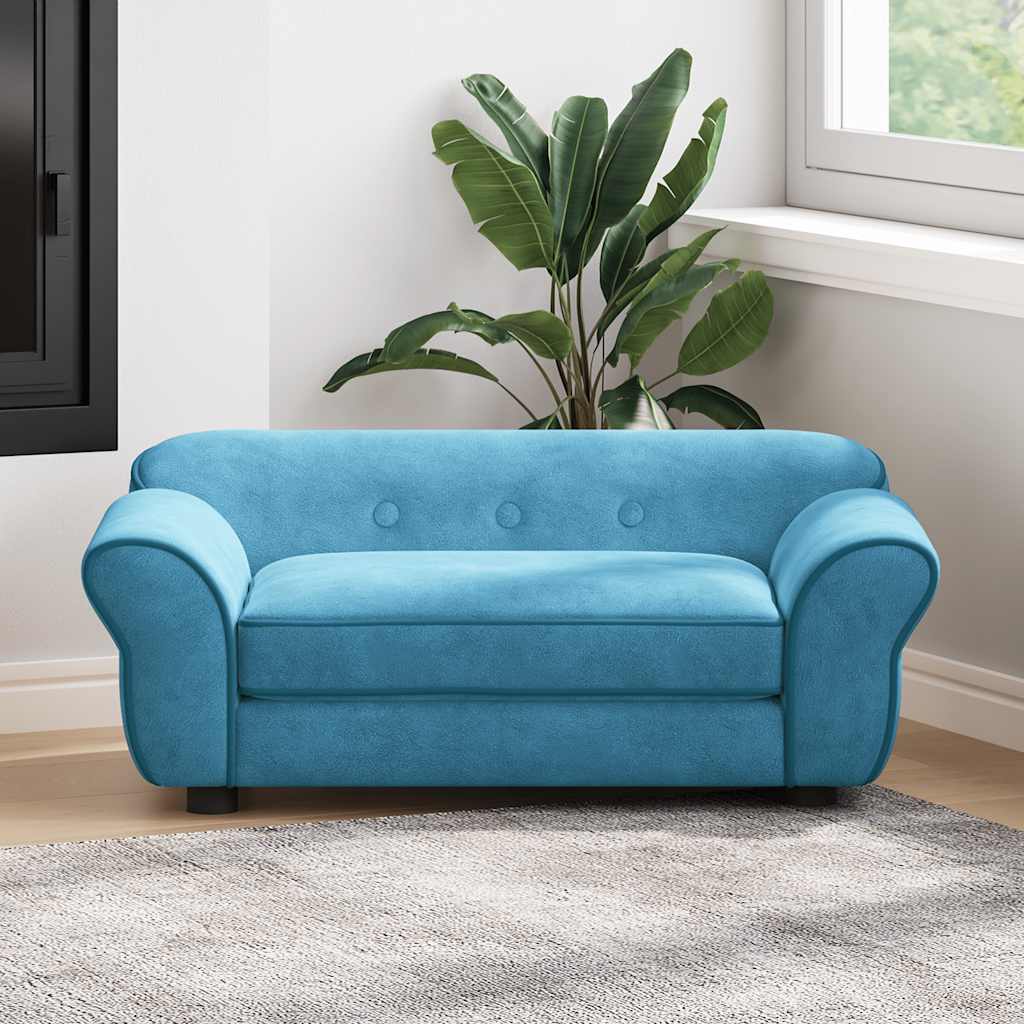Dog Sofa Turquoise 72x45x30 cm Plush