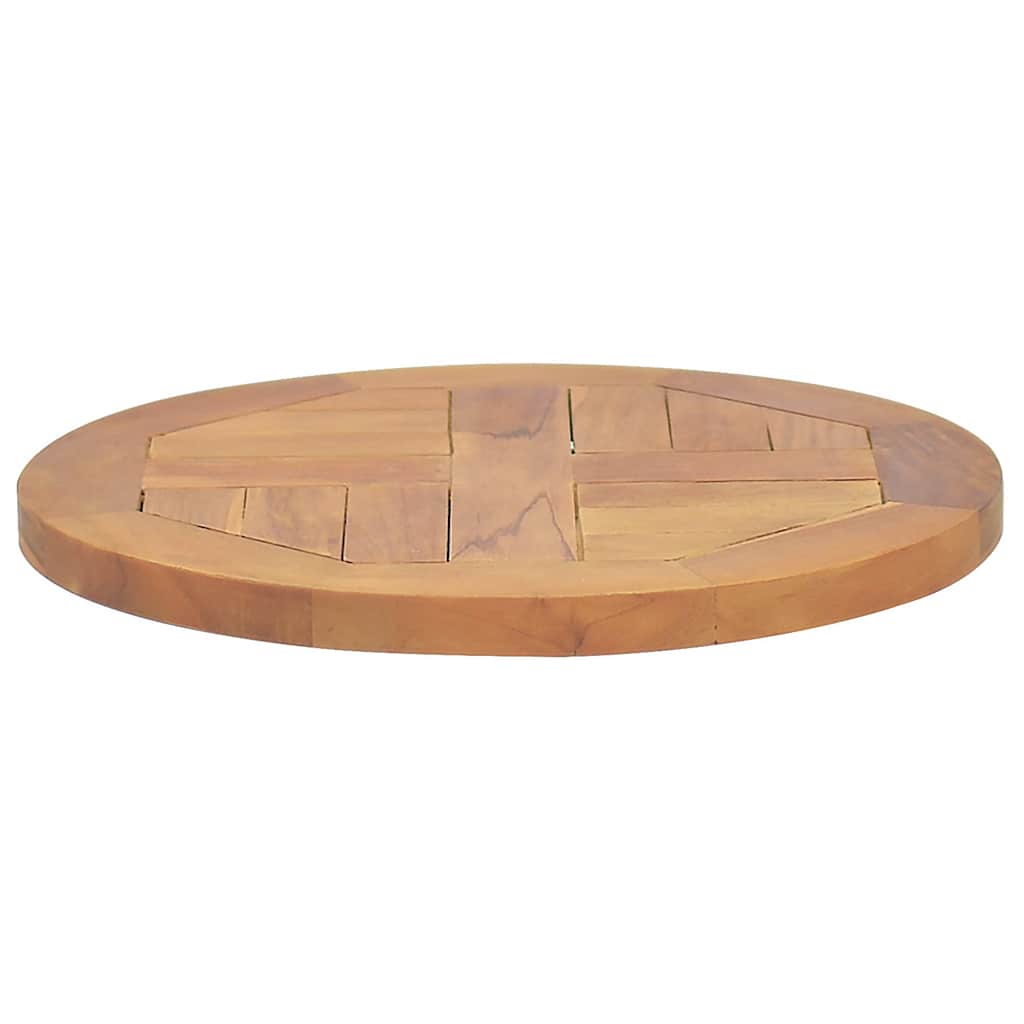 Table Top Solid Teak Wood Round 2.5 cm 40 cm