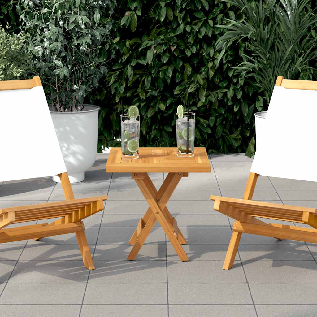 Square Table Top 40x40x2.5 cm Solid Wood Teak
