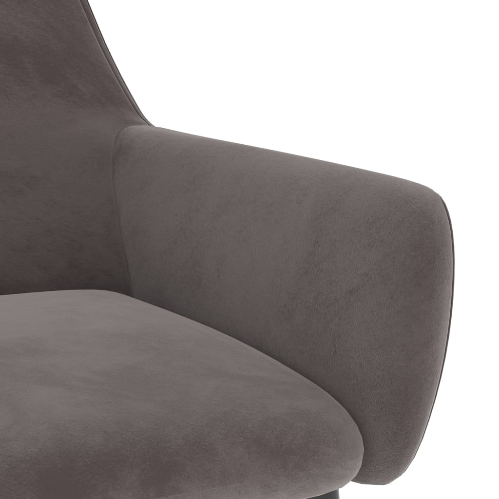 Dining Chairs 6 pcs Light Grey Velvet