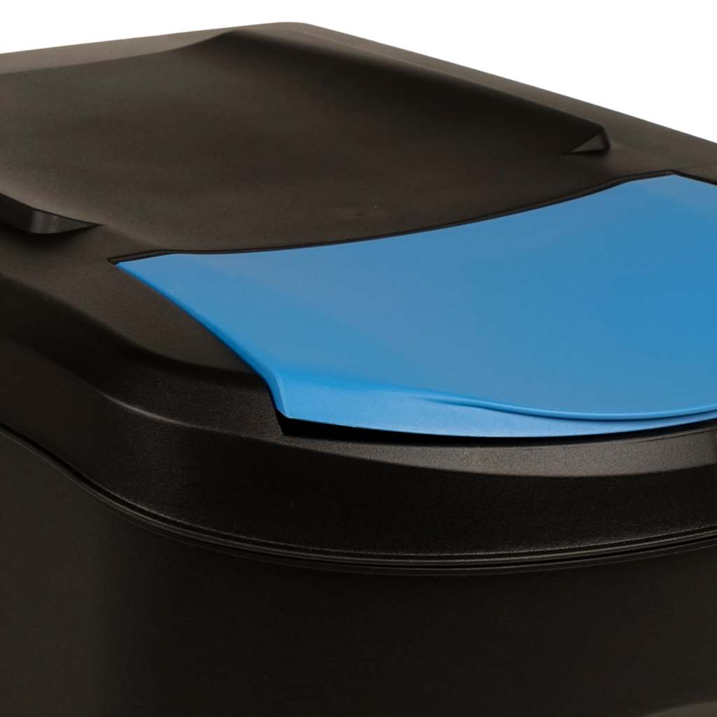 Stackable Garbage Bin Boxes 3 pcs Anthracite 75 L Polypropylene