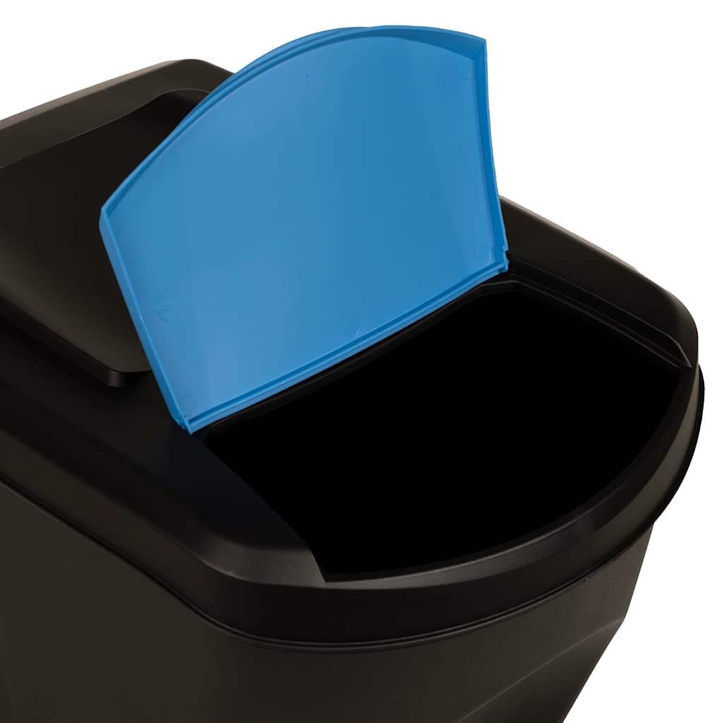 Stackable Garbage Bin Boxes 4 pcs Anthracite 100 L Polypropylene