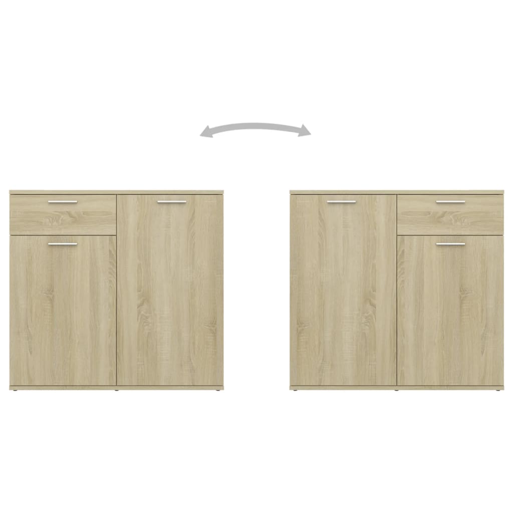 Sideboard Sonoma Oak 80x36x75 cm Engineered Wood