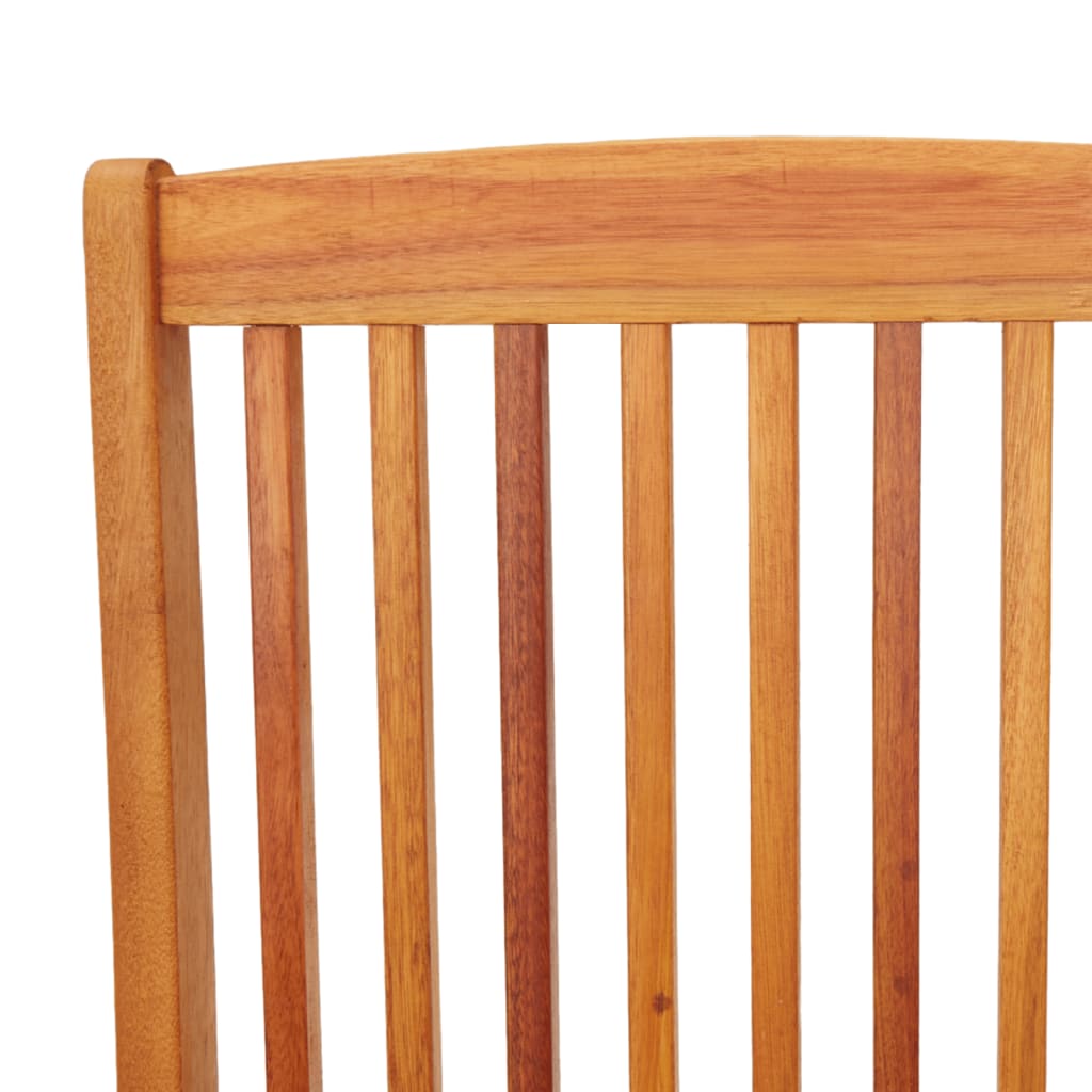Folding Garden Chairs 2 pcs Solid Eucalyptus Wood