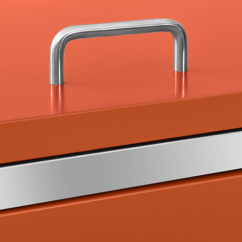 Single Wheelie Bin Shed 69x77.5x112.5 cm Stainless Steel