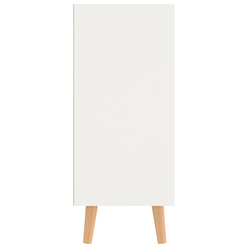Sideboard White and Sonoma Oak 90x30x72 cm Engineered Wood