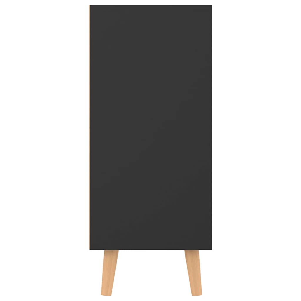 Sideboard High Gloss Black 90x30x72 cm Engineered Wood
