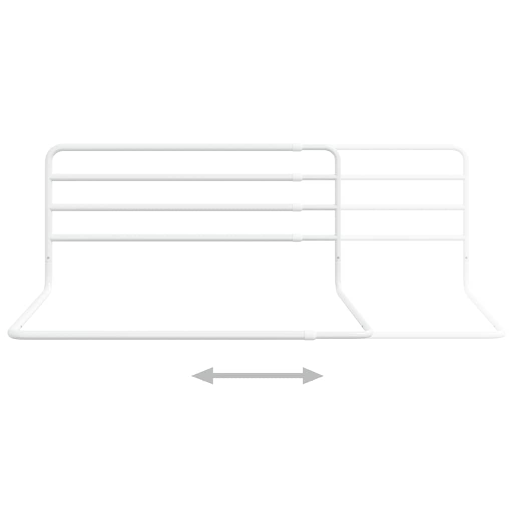 Toddler Safety Bed Rail White (76-137)x55 cm Iron