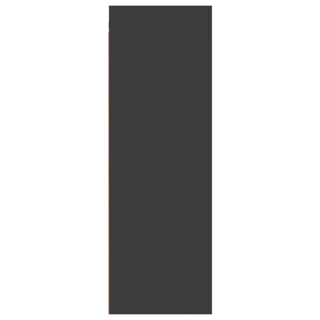 TV Cabinets 2 pcs Grey 30.5x30x90 cm Engineered Wood