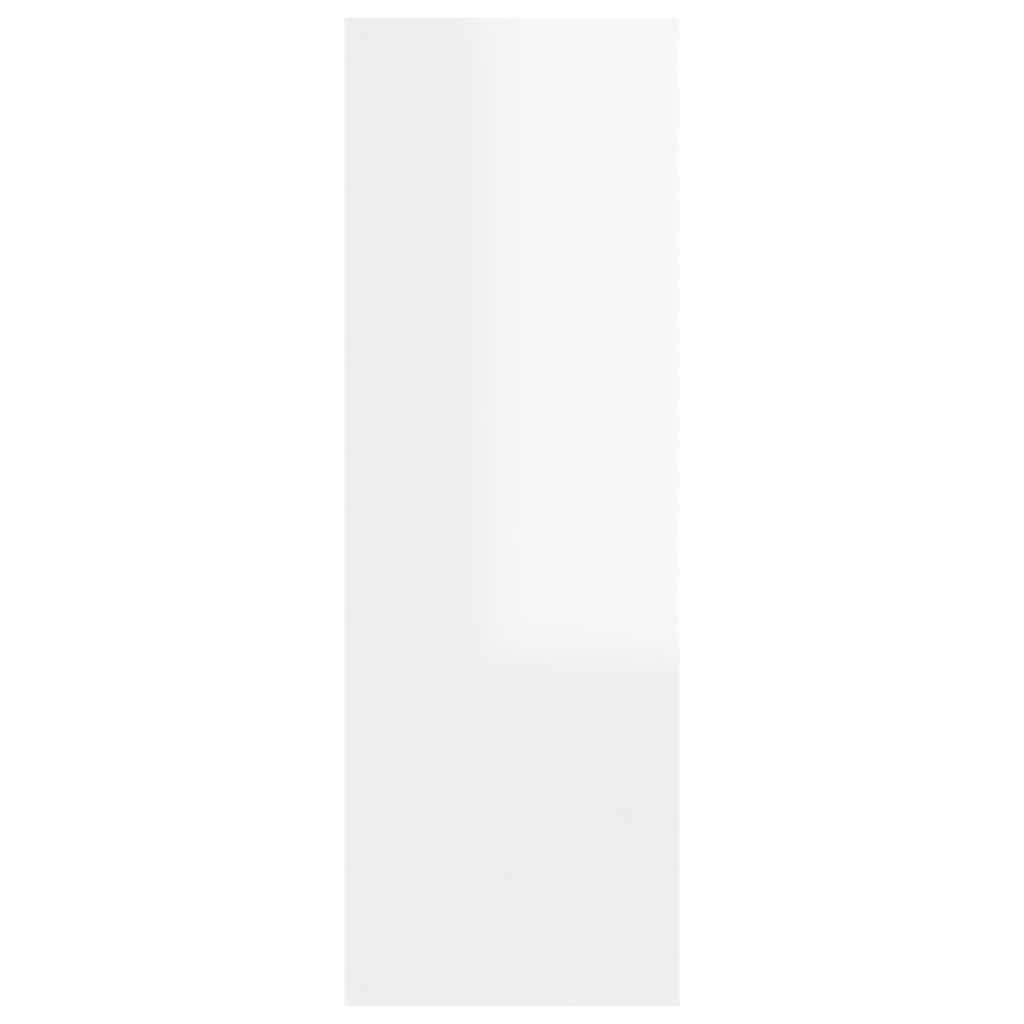TV Cabinets 2 pcs High Gloss White 30.5x30x90 cm Engineered Wood