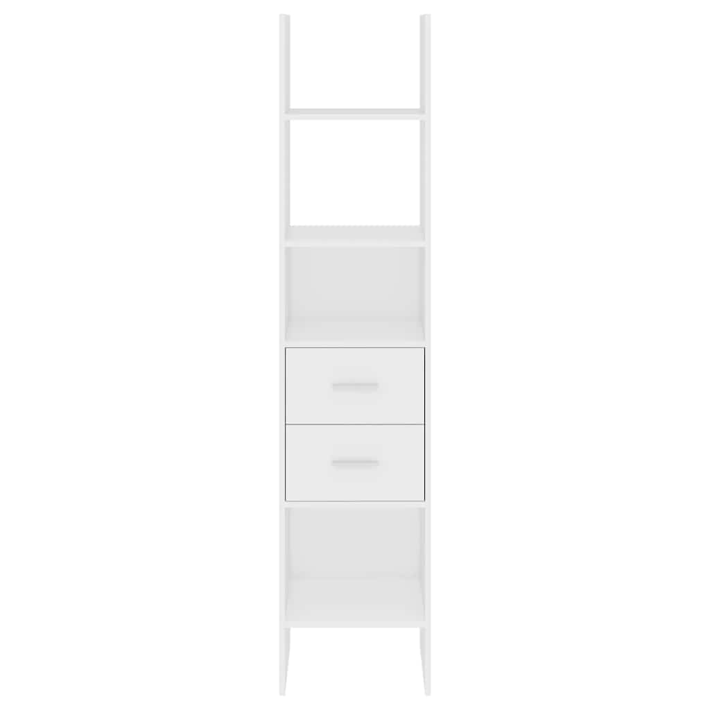 Book Cabinet White 40x35x180 cm Engineered Wood