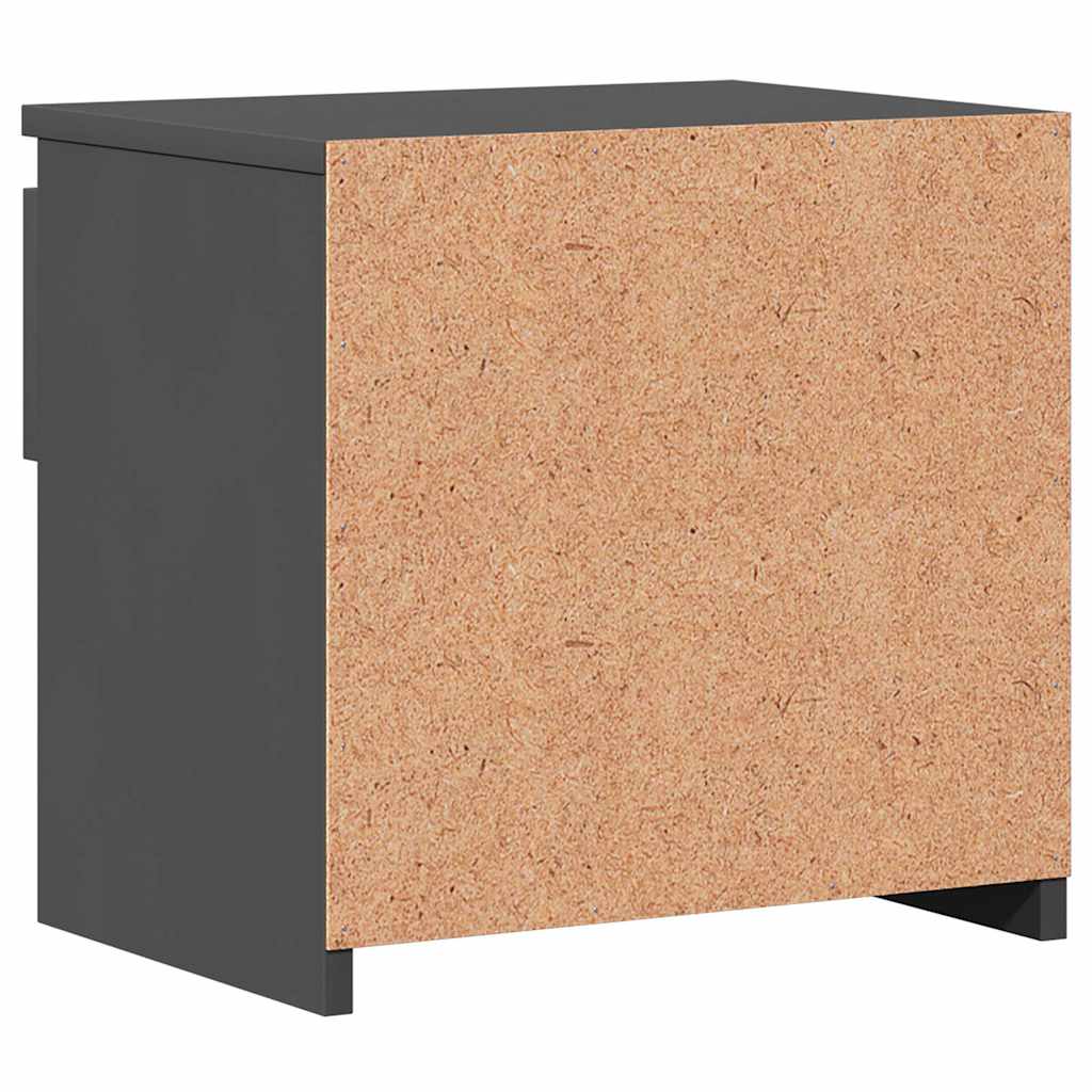 Bedside Cabinets 2 pcs Grey 40x30x39 cm Engineered Wood