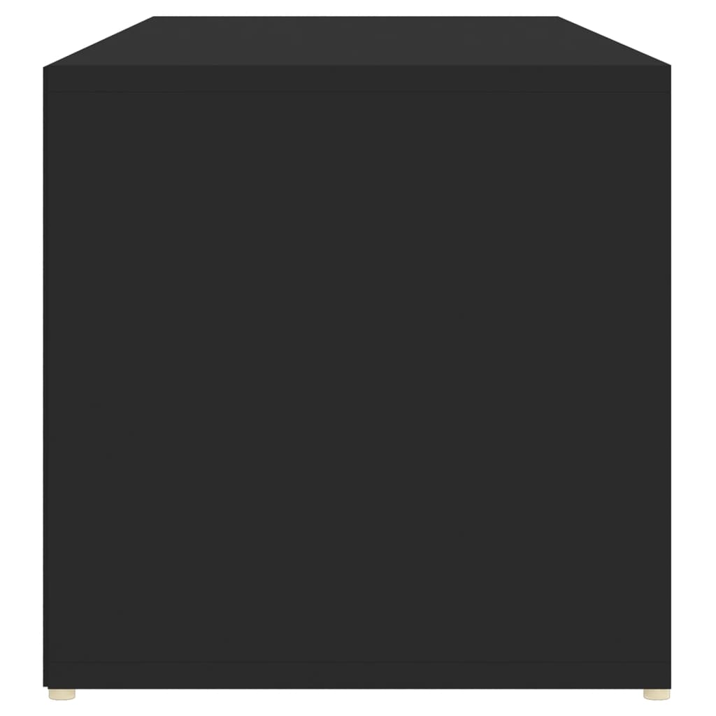 Shoe Storage Bench Black 102x35x35 cm Engineered Wood