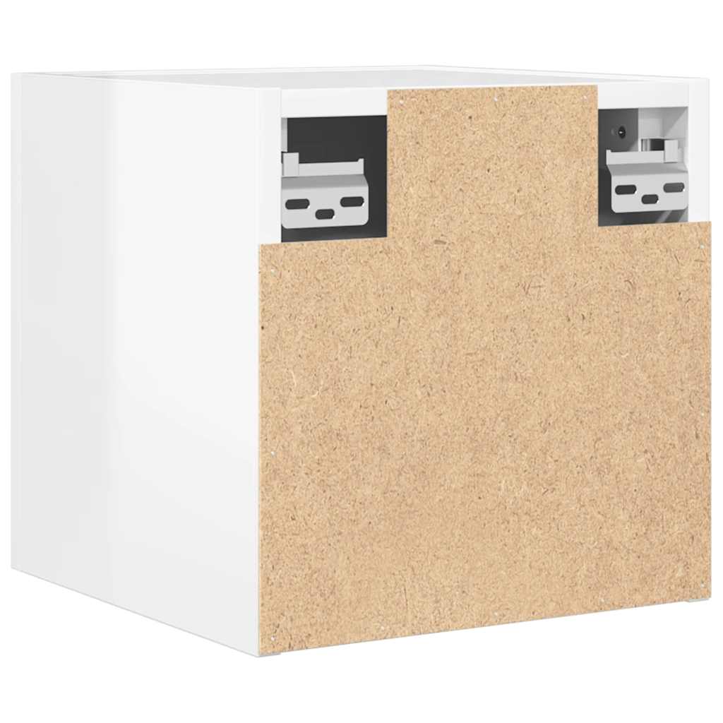 Wall Mounted TV Cabinet High Gloss White 30.5x30x30 cm