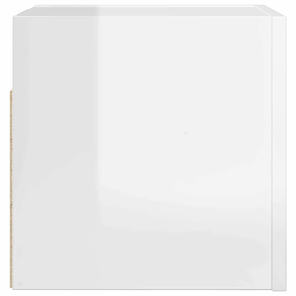 Wall Mounted TV Cabinets 2 pcs High Gloss White 30.5x30x30 cm