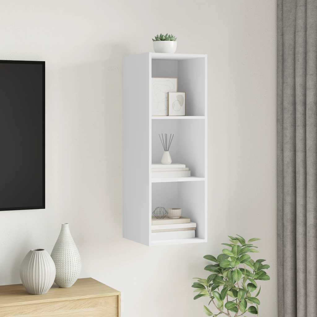 Wall-mounted TV Cabinet White 37x37x107 cm Engineered Wood