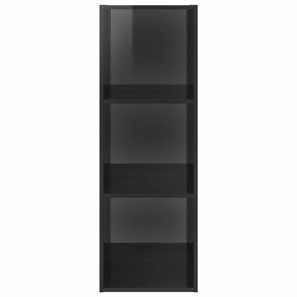 Wall-mounted TV Cabinet High Gloss Grey 37x37x107 cm Engineered Wood