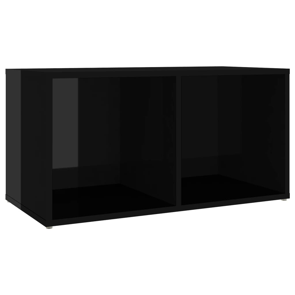 TV Cabinet High Gloss Black 72x35x36.5 cm Engineered Wood